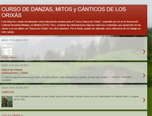 Tablet Screenshot of cursodanzadeorixas.com